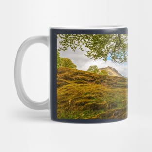 Helm Crag Above The Village Of Grasmere, Lake District Mug